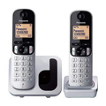 Telefone sem Fios Panasonic Corp. Duo KX-TGC212SPS (2 Pcs) Preto/prateado