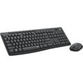 Teclado Logitech MK295 Silent Wireless Combo Preto Cinzento Grafite Monocromática Qwerty Qwerty Us