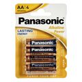 Pilhas Alcalinas Panasonic 1x4 LR6APB LR6 AA (12 Unidades)