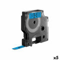 Cinta Laminada para Máquinas Rotuladoras Dymo D1 40916 Labelmanager™ Preto Azul 9 mm (5 Unidades)