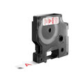 Cinta Laminada para Máquinas Rotuladoras Dymo D1 45015 Labelmanager™ Vermelho Branco 12 mm Preto (5 Unidades)