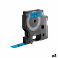 Cinta Laminada para Máquinas Rotuladoras Dymo D1 45016 Labelmanager™ Azul 12 mm Preto (5 Unidades)