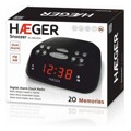 Rádio Despertador Haeger RA-06B.005B Preto