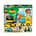 Playset Lego Duplo Construction 10931 Truck And Backhoe