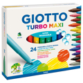 Marcadores Borronas Giotto Turbo Maxi 24 Cores