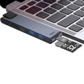 Hub USB Baseus CAHUB-L0G Cinzento Preto/prateado