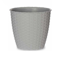 Vaso Cinzento Plástico (19 X 17,5 X 19 cm)