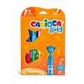 Conjunto de Canetas de Feltro Carioca Teddy Marker 1+ Multicolor 12 Peças