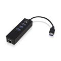 Hub USB Ewent EW1140 3 X USB 3.1 RJ45 Plug And Play