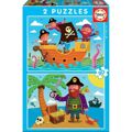 Set de 2 Puzzles Educa 20 Peças Piratas