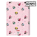 Caderno de Argolas Minnie Mouse Cor de Rosa A4