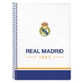 Caderno de Argolas Real Madrid C.f. Azul Branco A5