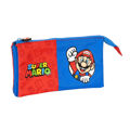 Malas para Tudo Triplas Super Mario Vermelho Azul (22 X 12 X 3 cm)