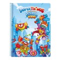 Caderno de Argolas Superthings Kazoom Kids Vermelho Azul Claro A5