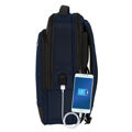 Mochila para Portátil e Tablet com Saída USB Safta Business Azul Escuro (29 X 44 X 15 cm)