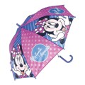 Guarda-chuva Automático Minnie Mouse Lucky Azul Cor de Rosa (ø 84 cm)