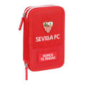 Estojo Duplo Sevilla Fútbol Club Vermelho (28 Pcs)