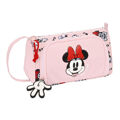 Bolsa Escolar Minnie Mouse Me Time Cor de Rosa (20 X 11 X 8.5 cm)