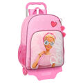 Mochila Escolar com Rodas Barbie Girl Cor de Rosa (33 X 42 X 14 cm)