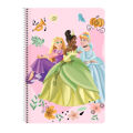 Caderno Princesses Disney Magical Bege Cor de Rosa A4 80 Folhas