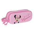 Malas para Tudo Duplas Minnie Mouse 3D Cor de Rosa 21 X 8 X 6 cm