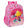 Mochila Escolar Trolls Cor de Rosa 32 X 38 X 12 cm