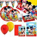 Conjunto Artigos de Festa Mickey Mouse 66 Peças
