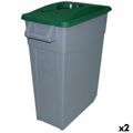 Caixote de Lixo para Reciclagem Denox 65 L Verde (2 Unidades)