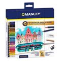 Conjunto de Desenho Manley 23 Peças Multicolor