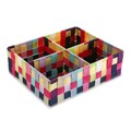 Caixa com Compartimentos Multicolor (27 X 10 X 32 cm)