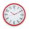 Relógio de Parede Vermelho Plástico (ø 30 cm)