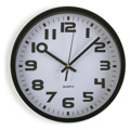 Relógio de Parede Versa Preto Plástico 3,8 X 25 X 25 cm