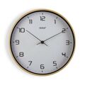 Relógio de Parede Madeira Branco Pu (30,5 X 4,3 X 30,5 cm)