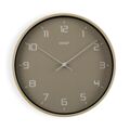 Relógio de Parede Versa Cinzento Madeira Pu (30,5 X 4,3 X 30,5 cm)