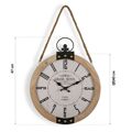 Relógio de Parede Grand Hotel Versa Bl Madeira Mdf (40 X 6,5 X 47 cm)