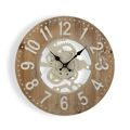 Relógio de Parede Versa 40 X 4,5 X 40 cm Metal Madeira Mdf