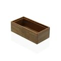 Caixa Multiusos Versa Pequeno 7,7 X 5,1 X 12,2 cm Acácia Bambu