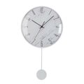 Relógio de Parede Versa Pêndulo Metal Cristal Madeira Mdf 4,5 X 56 X 29 cm