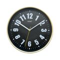 Relógio de Parede Versa Preto Plástico 4 X 30 X 30 cm