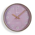 Relógio de Parede Versa Cor de Rosa Plástico Quartzo 4,3 X 30 X 30 cm