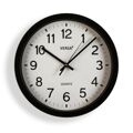 Relógio de Parede Versa Preto Plástico Quartzo 4,3 X 30 X 30 cm