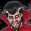 Peruca para Halloween Vampiro Moreno