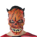 Máscara Halloween Demónio Esqueleto Vermelho (21 X 25 cm)