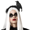 Diadema Raven Halloween Preto