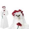 Esqueleto Suspenso Halloween Noiva Cadáver (10 X 70 X 120 cm)