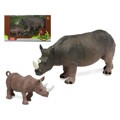 Conjunto Animais Selvagens Rinoceronte (2 Pcs)