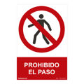 Placa Normaluz Prohibido El Paso Pvc (30 X 40 cm)