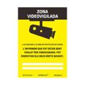 Placa Normaluz Zona Videovigilada Pvc (21 X 30 cm)