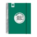 Agenda Finocam Espir Color 2023-2024 Escolar 15,5 X 21,2 cm Verde