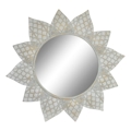 Espelho de Parede Dkd Home Decor Flor Metal (75.5 X 82.5 X 6 cm)